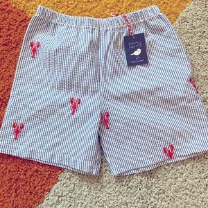 Piping Prints Nantucket seersucker lobster shorts